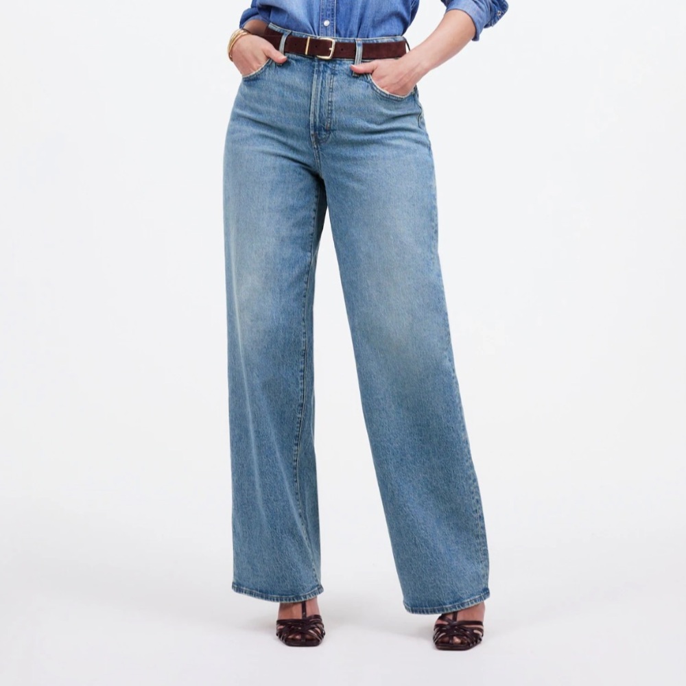Madewell curvy perfect vintage wide leg jeans, size 25, 26